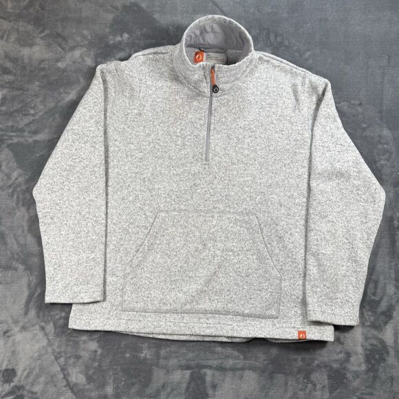 The American Outdoorsman Women's Half Zip Pullover Heather Gray Size L - Picture 1 of 7